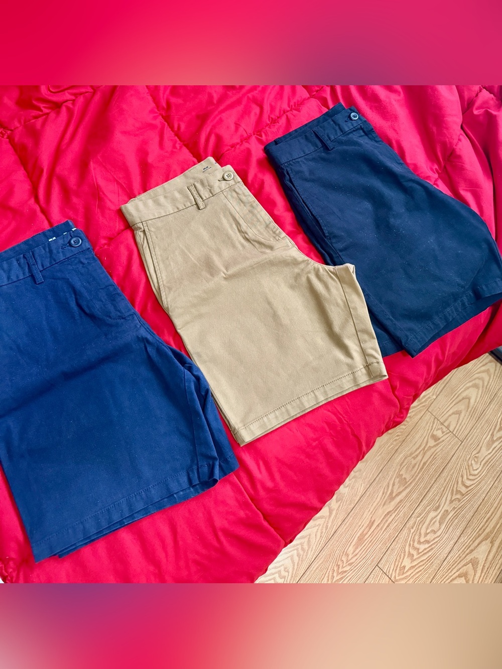 Old Navy Men’s Chino Shorts — Navy & Khaki